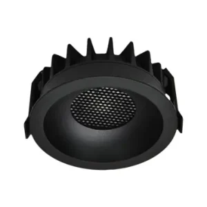 Topprodukt | 18W Ø10,6cm Blændfri CCT Downlight RA90Hul Ø95mm, Ydre mål Ø10,6 cm, 3 lyskulører, sort front, Honeycomb