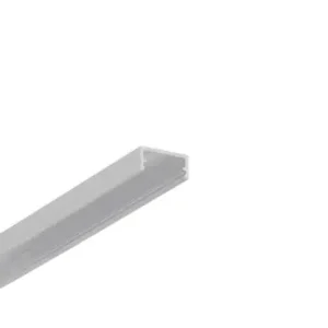 1m aluprofil BEGTON12 J/SUbehandlet aluminium, påbygning, LED skinne - Populært produkt