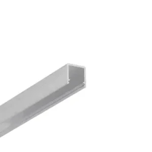 1m aluprofil SMART10 AC2/ZUbehandlet aluminium, påbygning, LED skinne | Ny vare