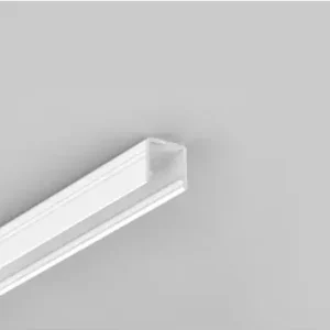 Tilbuddet slutter snart | 2m aluprofil SMART10 AC2/ZHvid lakeret, påbygning, LED skinne