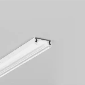 Populær - 1m aluprofil SURFACE10 BC/UXHvid lakeret, påbygning, LED skinne