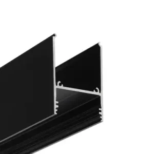 1m aluprofil COMBO30-01 ACDE-9Sort anodiseret, påbygning, LED skinne | Rabat