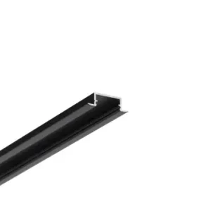 Udsalg | 2m aluprofil BEGTIN12 J/SSort anodiseret, indbygget, LED skinne