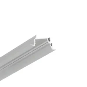 Tilbuddet slutter snart | 1m aluprofil DIAGONAL14 F/TYAnodiseret, indbygget, LED skinne