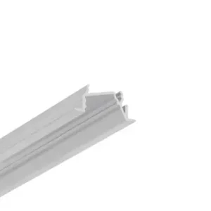 1m aluprofil DIAGONAL14 F/TYUbehandlet aluminium, indbygget, LED skinne - Kun få tilbage