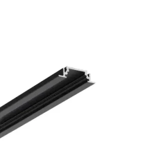 1m aluprofil GROOVE10 BC/UXSort anodiseret, indbygget, LED skinne | Køb nu