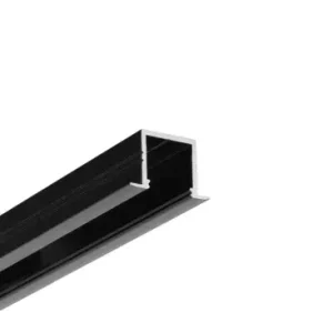 Skynd dig | 2m aluprofil SMART-IN16 BC3/U4Sort lakeret, indbygget, LED skinne