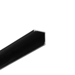 Superpris - 1m aluprofil CABI12 DUO ESort anodiseret, hjørne, LED skinne