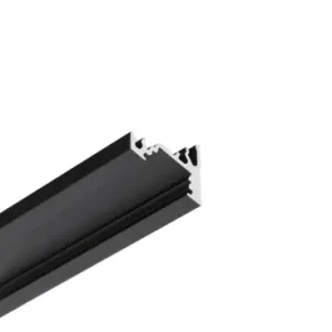 Skarp pris - 1m aluprofil CORNER10 BC/UXSort anodiseret, hjørne, LED skinne