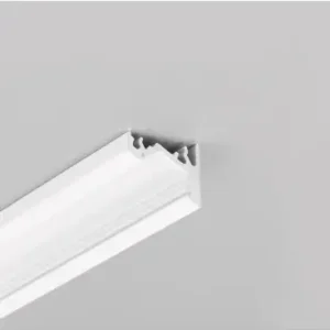 1m aluprofil CORNER10 BC/UXHvid lakeret, hjørne, LED skinne - Topprodukt