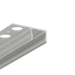 Prisnedsættelse | 2m aluprofil UNI-TILE12 180DEG C PLUSAnodiseret, fliser/klinker-profil, LED skinne