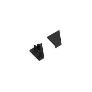 1 stk. Endestykke CORNER10.V2Sort | Ekstra rabat