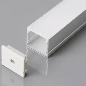 2m aluprofil sætLED-Strip profil, overflademontering, 200x3x2cm - Nedsat pris
