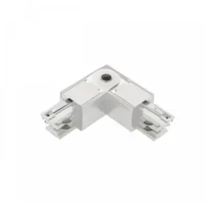 3-faset SPS-2 L-samler, justerbarHvid, IP20, aluminium, til skinnesystem - Fordelagtig pris