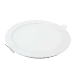 12W Ø17cm LED indbygningspanel4000K, Hul Ø15,5 cm, Mål Ø17 cm, hvid kant, flicker free | Populært valg