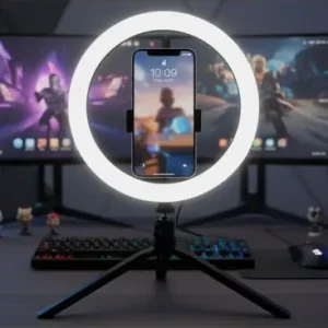10W LED RINGLYS10 tommer, med bordstativ, 3200K-5500K | Lav pris