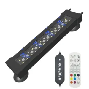 30 cm akvarie armatur10W, kan bruges med luftpumpe, RGB+NW, IP68 | Sikker betaling