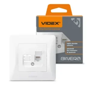 BINERA CAT6 enkelt computerstikHvid, RJ45, indbygning, IP20 - Bestil online