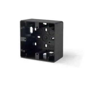 Bedst sælgende | BINERA 1-modul underlag til stikkontakt/afbryder86x86x45 mm, IP20, sort grafit