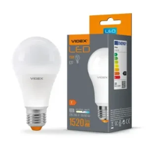 Meget populær | E27 15W LED pæreA65, 1520lm, 4000K, flicker free