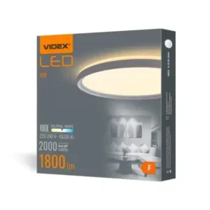 18W Ø29,2cm LED loftpanel100lm/W, 4000K, IP20 indendørs, hvid kant | Køb i dag