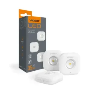 Skynd dig | 2 stk. genopladelige LED natlys med sensor, 0,5WPIR bevægelsessensor, 3 lyskulører, USB-C, magnetisk montering, indendørs