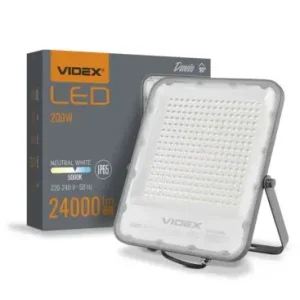 200W LED projektør150lm/W, 30.000lm, IP65, 5000K, grå kabinet - Særpris