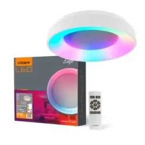 72W LED dæmpbar loftlampe med RGB+CCT4700lm, inkl. fjernbetjening, hukommelsesfunktion, Ø45cm - Nyt produkt