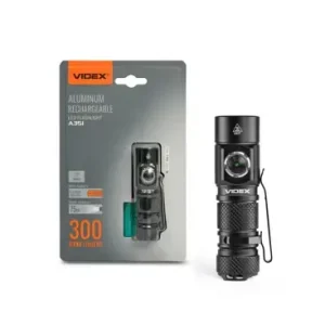 LED bærbar lommelygteGenopladelig, Vandtæt, 300lm, 5000K - Ekstra rabat