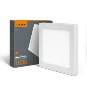 Rabat | 12W LED indbygningspanel / loftlampe1170lm, 3CCT, 16,7x16,7cm, hvid kant, til indbygning eller påbygning