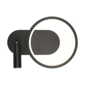 14W Designer LED væglampeSort, 1500lm, 25x10x18 cm, inkl. lyskilde | Toppris