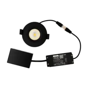 Bedste pris | HiluX DS8 Tilt360Shelly Smart LED Indbygningsspot, RA95, 2200-6500K, Sort