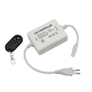 230V trådløs dæmper med fjernbetjeningInkl. endeprop, til 230V (Slim COB), memory funktion, max 50 m - Udsalg