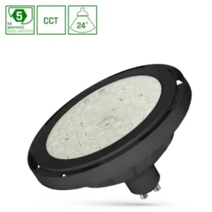 Ar111 LED 8,5W GU10230V, 24°, CCT, sort, Spectrum | Begrænset antal