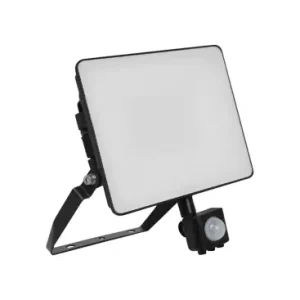 20W LED projektør med sensor og fast connector120lm/W, IP65, sort, 5 års garanti | Dagens tilbud