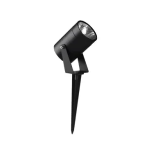 10W LED havespot med spydIP65, sort aluminium, 40° lysvinkel, 880lm | Sikker handel
