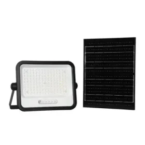 Vt-304w LED projektør 300Wmed solpanel, CCT 7in1, sort hus, med batteriindikator, IP65 | Skarp pris