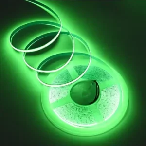 10m 9W/m Grøn COB-LED strip24V DC, IP20, 320 LED/m - Tilbud