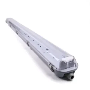 120cm Industri armaturTil 2x 120cm T8 LED rør, IP65 vandtæt, Gennemfortrådet - Premium kvalitet