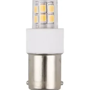 Tidsbegrænset tilbud | BA15d 2,1W LED rørpære4,7cm, 2700K, klar glas