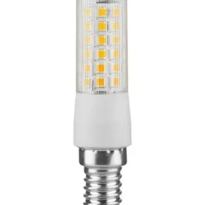 Netop ankommet - E14 7W dæmpbar LED rørpære8,2cm, 806lm, 2700K, klart glas