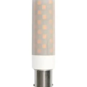 8cm / 6W dæmpbar BA15d LED rørpære660lm, opal glas, 3000K | Sikker handel