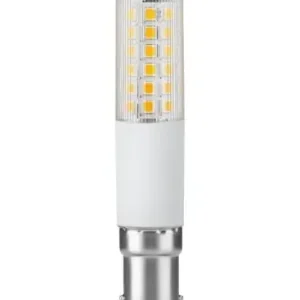 BA15d 8W dæmpbar LED rørpære9cm, 1055lm, 2700K, klart glas - Nytilføjet