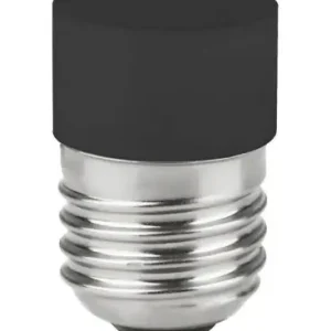 E27 3,4W dæmpbar LED rørpære4,5cm, 2700K, sort, No Side Glow - Kampagnetilbud