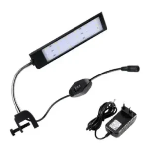 20 cm akvarie lampe7W LED, hvid/blå - Klar til afsendelse