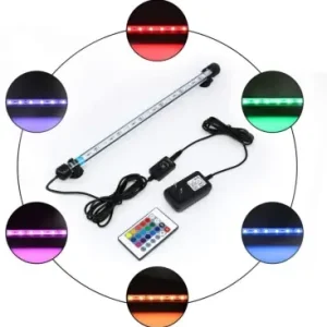 37 cm RGB akvarie armatur4W LED, med sugekopper, IP67, memory funktion | Eftertragtet