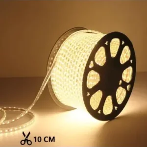 5m 10W/m vandtæt LED strip (Type X-2)230V, IP67, 1300lm/m, Kan klippes for hver 10cm, op til 50m - Kun i begrænset tid