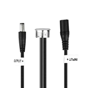 V-Tac LED touch afbryder og dæmperSort, 12V (60W), 1,5 meter, DC stik - Dagens tilbud