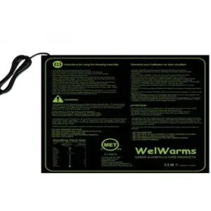 Varmemåtte45W, til forspiring af frø, 50 x 50 cm, 1,8 meter ledning - Stærkt tilbud