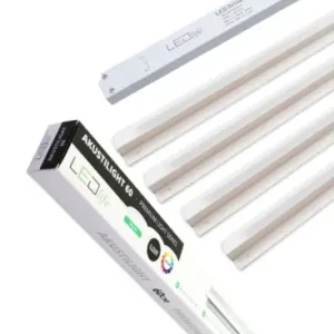 Troldtekt LED skinnesæt 4x120 cmPlanforsænket, Akustilight inkl. ledninger og driver | Populær